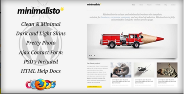 Product picture Minimalisto - Premium WordPress Theme